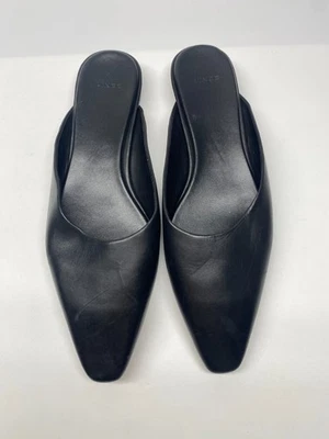 Mules Vince para mujer Ana de cuero negro sin cordones talla 7,5 Foto 1 de 4