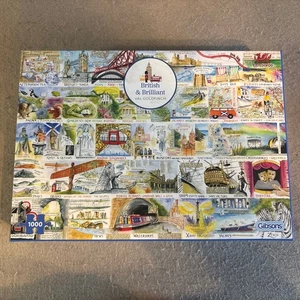 Gibsons 1000 Piece Jigsaw Puzzle - British & Brilliant by Val Goldfinch - Picture 1 of 3