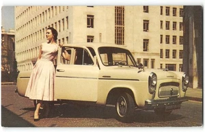Crescent Motors Brockton, MA Ford Prefect Oldtimer Werbung 1950er Vintage Postkarte - Bild 1 von 2