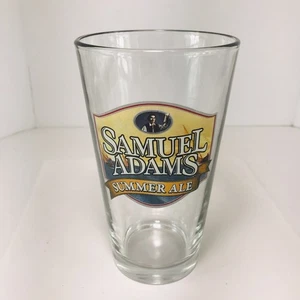 Samuel Adams Summer Ale Heavy Pint Style Beer Glass Patriot Sailing Ships EUC - Picture 1 of 3