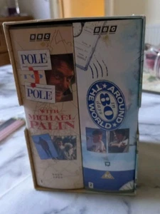 Michael Palin VHS Video Cassette Lot Pole to Pole Around the World in 80  (B4) - Picture 1 of 5