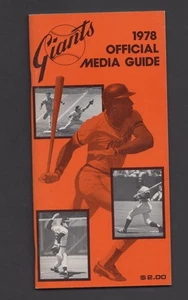 1978 San Francisco Giants Media Guide Willie McCovey - Bild 1 von 2