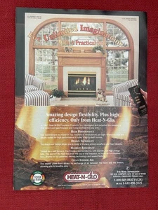Vintage 1994 Print Ad Heat N Glo Fireplace Home Fireplace Advertisement - Picture 1 of 3