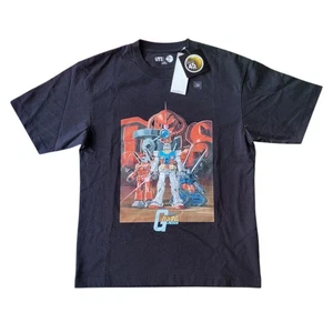 Uniqlo Gundam 45th Anniversary Black T-Shirt Size XS - New - Picture 1 of 4