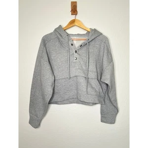 Anthropologie Daily Practice Henley Sweatshirt Grau Größe XS - Bild 1 von 4