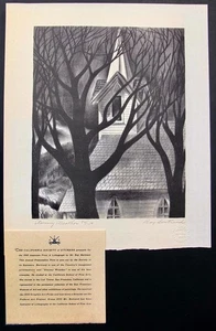 Raymond Bertrand 1940 Lithographie "Stormy Weather" signiert gestempelt nummeriert & COA - Bild 1 von 9