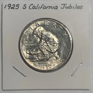 1925 S California Jubilee Silver Commemorative Half Dollar - Picture 1 of 2