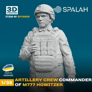 Figura Comandante de tripulación de artillería M777 Escala Obús Figura 1:35 Spalah SP13835 - Imagen 1 de 4
