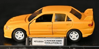 Mitsubishi Lancer GSR Evolution III Amarillo 1:43 Diecast MTECH Epoch Co. en caja Foto 1 de 4