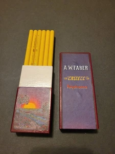 VTG A. W. FABER "Castell" (12) Pencils Polychromos No 4 Light Chrome, Bavaria - Picture 1 of 11