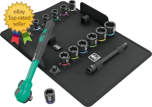 8100 SB 12 ZYKLOP COMFORT JUEGO DE TRINQUETE 3/8" DRV MÉTRICO 16PC mejoras para el hogar - Imagen 1 de 12