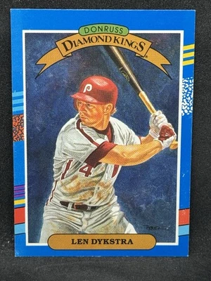 1991 Donruss #7 Len Dykstra     Philadelphia Phillies (MP) - Image 1 of 2