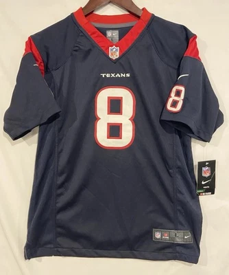 Camiseta Nike de los Houston Texans Matt Schaub On Field juvenil grande azul cosida y etiquetas Foto 1 de 4