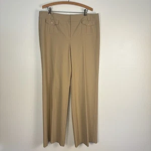 Talbots Womens Size 16 L Khaki Tan Front Patch Pockets Dress Pants Trousers READ - Bild 1 von 7