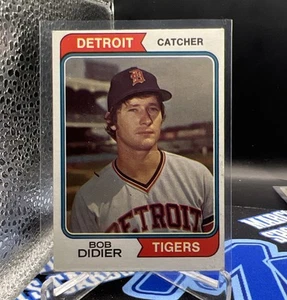 1974 Topps Baseball Bob Didier Card #482 Detroit Tigers EX++(A) - Foto 1 di 2