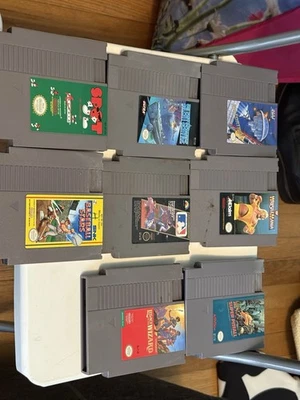 (Nintendo Entertainment System, Lote de 8 Juegos, Buen Estado, Solo Cartucho Foto 1 de 4