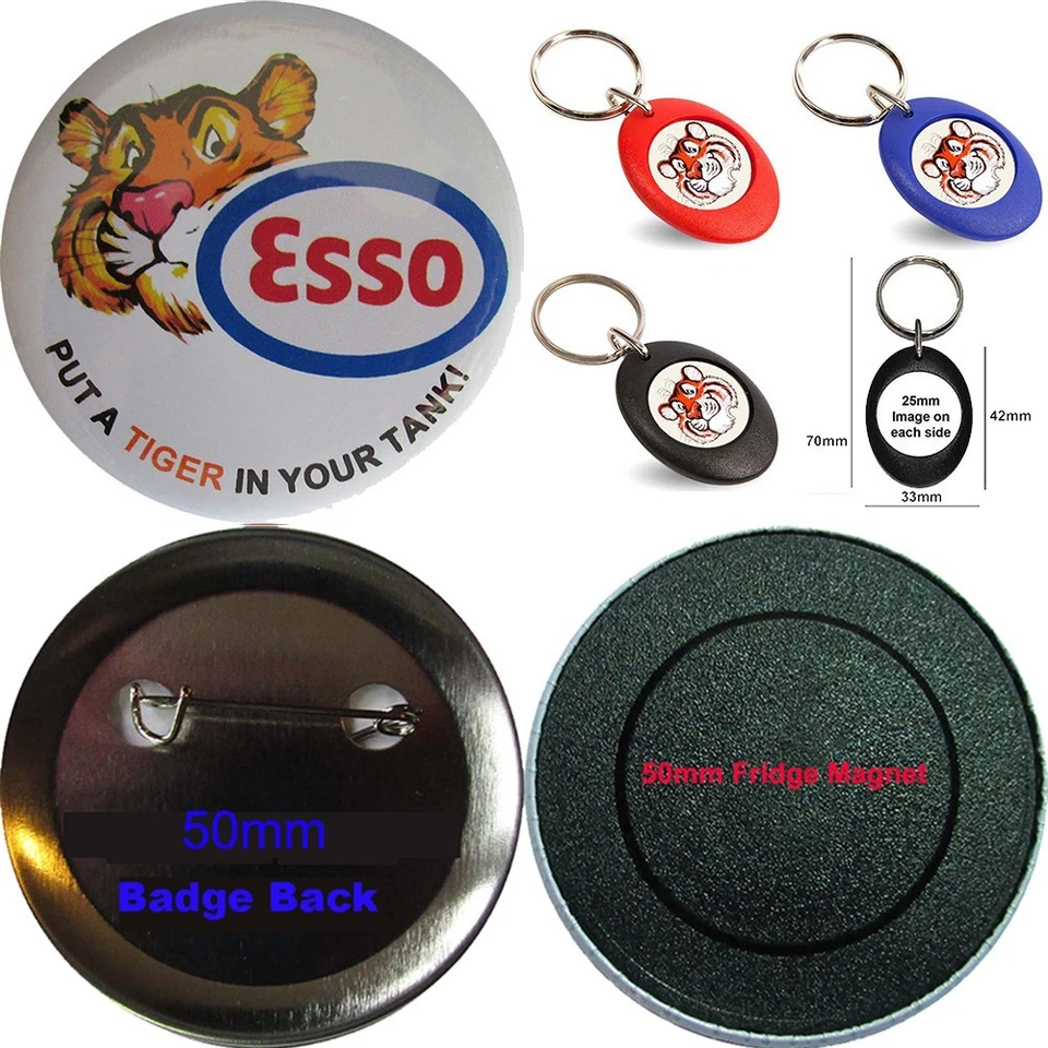 1970's - 1990's VINTAGE TV ADVERTS, Badges, Fridge Magnets, Key Rings - Image 1 of 1