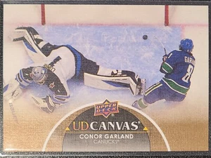 CONOR GARLAND 2021-22 UPPER DECK EXTENDED SERIES UD CANVAS #C350 CANUCKS! - Picture 1 of 2