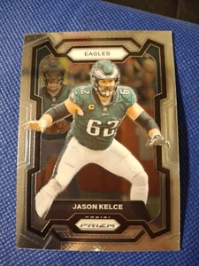 2023 JASON KELCE PANINI PRIZM NFL CARD #245 PHILADELPHIA EAGLES CINCINNATI - Foto 1 di 2