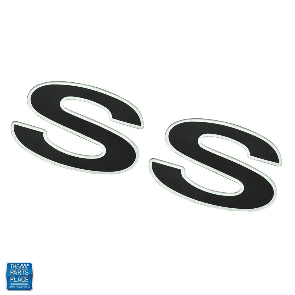 Chevrolet Camaro 1998-2002 guardabarros carrocería trasera emblema SS negro plata GM 12369966 Foto 1 de 1