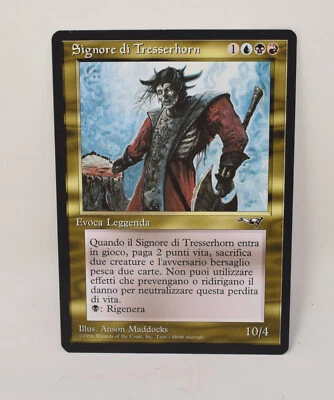 Magic The Gathering MTG Lord Of Tresserhorn Gold Alliances Italian NM - Image 1 of 2