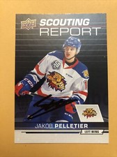 Jakob Pelletier Signed Moncton Wildcats QMJHL Card Calgary Flames