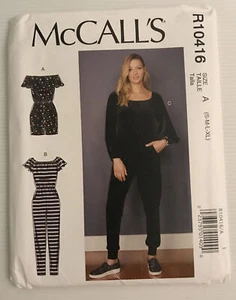 Mono y mono con patrón de costura McCall's R10416 tallas: S-M-L-XL - Imagen 1 de 4