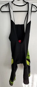 Santic Cycling Bib Shorts Quick Dry Men Green US Sz Small EUC! - Picture 1 of 5