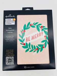 New Hallmark Pack of 10 Personalized Video Cards Stockings Gifts Merry NIP - Picture 1 of 6