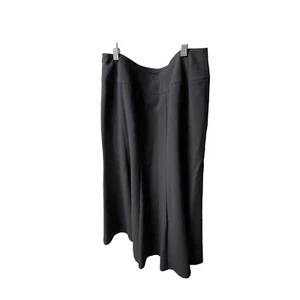 Kim Rogers Signature Women Skirt 12 Black Side Zip Flared Dressy Church Business - Picture 1 of 10