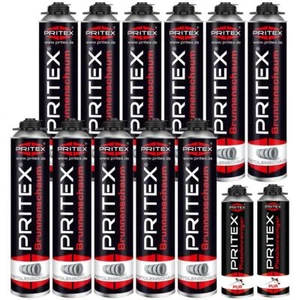 Brunnenschaum Set 11 x 750 ml inkl. 2 Pistolenreiniger Bauschaum Pistolenschaum - Bild 1 von 6