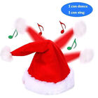 Moving Merry Christmas Gift Hat Hat Santa For Child Xmas Dancing Singing Home