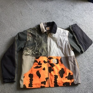 Giacca bomber patchwork Carhartt, taglia L - petto 46". - Foto 1 di 10