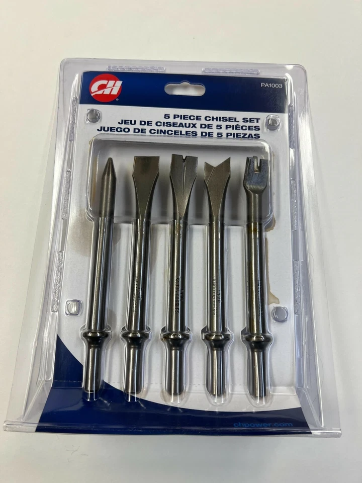 Campbell Hausfeld PA1003 Air Chisel/ Air Hammer Set 5 Pieces - Image 1 of 2
