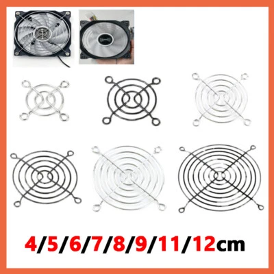 Metal Fan Finger Grill Guard 4-12cm Pc Case Cooling Fan Heat Sink Protection Net - Image 1 of 4