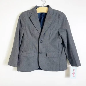 Cat & Jack Suit Blazer Jacket Sports Coat Grey Boys 5 - Picture 1 of 2