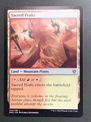 Sacred Peaks 254/281 Common Land Dominaria Magic Card MTG 2022 NonFoil    - Image 1 of 2