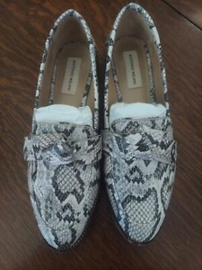 Antonio Melani Darleane Loafer Womens 9M Leather Snakeskin Slip On Career - Picture 1 of 6