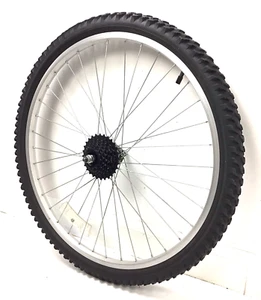 Ruota in lega posteriore 26" bicicletta 7 velocità ruota libera 2,10" pneumatico mountain bike #E4 - Foto 1 di 3