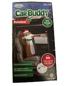 Rentier Auto Buddy luftgeblasen aufblasbares LED-Licht 3' hoch NEU - Bild 1 von 3