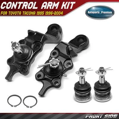 4pcs Front Upper & Lower Ball Joints Suspension Kit for Toyota Tacoma 1995-2004 - Image 1 of 4