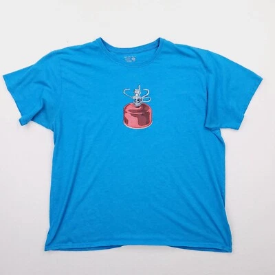 Mountain Hardwear Shirt Mens Extra Large Blue Rocket Stove Hiking Outdoor Camp - Image 1 of 4