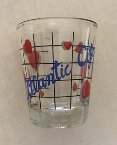 Atlantic City NJ Souvenir Shot Glass - Heart Design - Taiwan Vintage - Picture 1 of 4