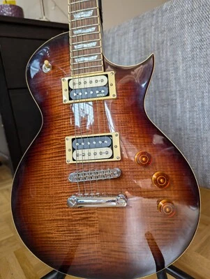 ESP Ltd EC-256FM DBSB aktive EMG Fat 55 Pickups - Bild 1 von 4