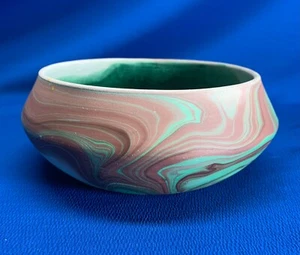 GARTEN DER GÖTTER KERAMIK COLORADO 7" DURCHMESSER GEWIRBELTE BUNTE SCHALE - Bild 1 von 6