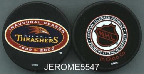 ATLANTA THRASHERS 1999-2000 INAUGURAL SEASON  NHL PUCK - #CL Cover