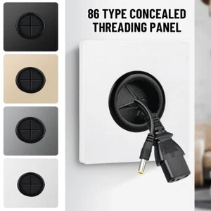 Wall Blank Panel Cable Socket Panel Cable Cover Decorative Cover Outlet Hole - Picture 1 of 16