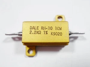 2k2 2,2k 10W 1% Leistungswiderstand Leistungs Widerstand DALE #1-1074 - Bild 1 von 2