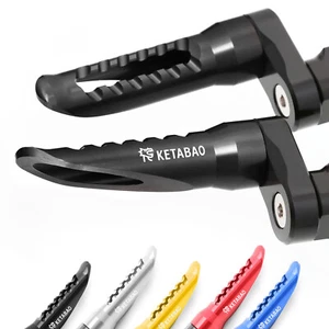 Black BOB Front Foot Pegs 1 inch Lower For Ducati Monster S4RS 06-08 07 - Picture 1 of 5