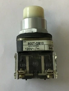 ALLEN BRADLEY 800T-QB10 WEISSER DRUCKKNOPF SER T 120V - Bild 1 von 6